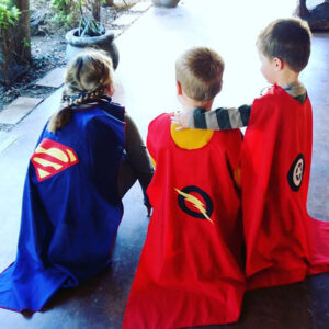 3 kids super heros
